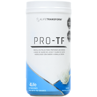 Pro-TF® Vainilla Disfruta de esta fórmula exclusiva desarrollada por 4Life Research que te aporta 20g de proteína por porción.