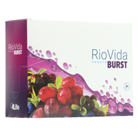 Caja de RioVida Burst 4Life bebida nutricional en sobres individuales